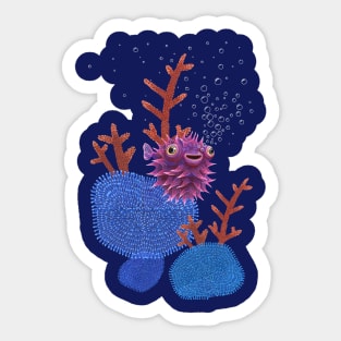 Bubble fish Sticker